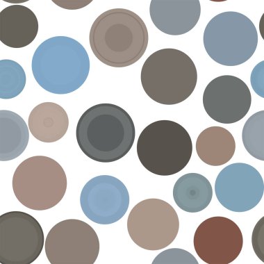 Kesintisiz renk daire, kabarcıklar, küre veya elips geometrik desen generatif sanat arka plan. Vektör çizim grafiği.
