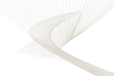 Çizgi ve eğri desen şekli ile soyut geometrik arka plan. Vektör çizim grafiği.