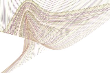 Arka plan soyut geometrik çizgi ve eğri desen tasarımı için. Vektör çizim grafiği.