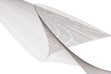 Soyut çizgi ve eğri geometrik desen generatif sanat arka planını renklendirin. Vektör çizim grafiği.