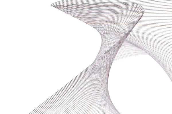 Vorm Van Lijn Kromme Abstracte Geometrische Achtergrondpatroon Vector Afbeelding Afbeelding — Stockvector