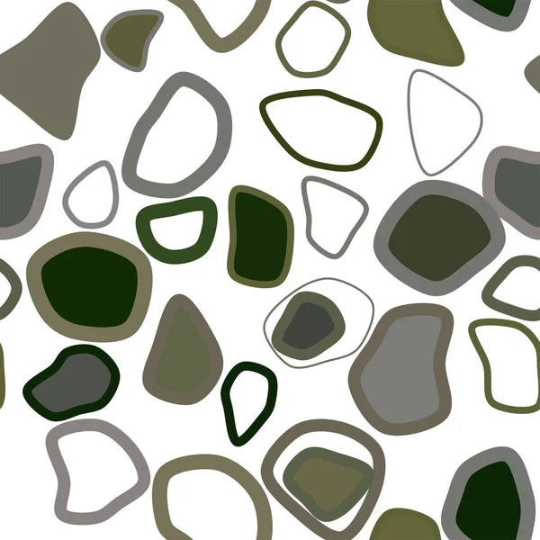 Sorunsuz soyut kavramsal geometrik yuvarlak şekiller desen. Web sayfası, grafik tasarım, katalog, doku veya arka plan için iyi. Vektör çizim grafiği.