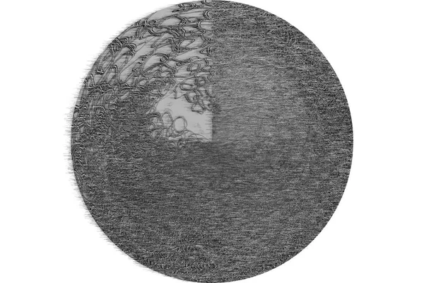 Художественный Черно Белый Гранж Грубый Ретро Круг Сферический Тип Наложения — стоковое фото