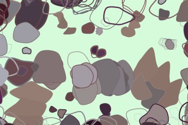 Soyut kavramsal geometrik rasgele yuvarlak şekiller desen. Web sayfası, grafik tasarım, katalog, doku veya arka plan için iyi. Vektör çizim grafiği.