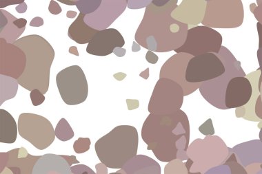 Rasgele yuvarlak şekiller, geometrik arka plan deseni şeklinde. Vektör çizim grafiği.