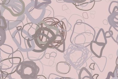 Soyut rasgele yuvarlak şekiller geometrik desen, renkli ve sanatsal grafik tasarım, katalog, tekstil veya doku baskı ve arka plan için. Vektör çizim grafiği.