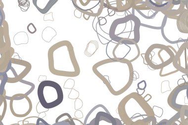 Soyut geometrik rasgele yuvarlak şekiller desen renkli. Web sayfası, duvar kağıdı, grafik tasarım, katalog, doku veya arka plan için iyi. Vektör çizim grafiği.