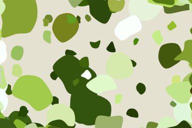 Geometrik kavramsal arka plan rastgele yuvarlak şekiller desen tasarımı için. Vektör çizim grafiği.