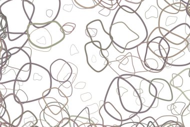 Soyut rasgele yuvarlak şekiller geometrik desen, renkli ve sanatsal grafik tasarım, katalog, tekstil veya doku baskı ve arka plan için. Vektör çizim grafiği.