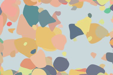 Rasgele yuvarlak şekiller, geometrik arka plan deseni şeklinde. Vektör çizim grafiği.