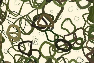 Soyut kavramsal geometrik rasgele yuvarlak şekiller desen. Web sayfası, grafik tasarım, katalog, doku veya arka plan için iyi. Vektör çizim grafiği.