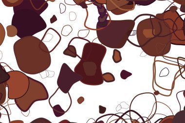 Arka plan soyut geometrik rasgele yuvarlak şekiller desen tasarımı için. Vektör çizim grafiği.