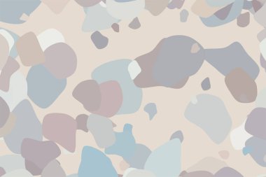 Soyut rasgele yuvarlak şekiller geometrik desen, renkli ve sanatsal grafik tasarım, katalog, tekstil veya doku baskı ve arka plan için. Vektör çizim grafiği.