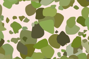 Soyut rasgele yuvarlak şekiller geometrik desen generatif sanat arka planını renklendirin. Vektör çizim grafiği.