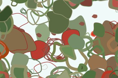 Sanatsal rasgele yuvarlak şekiller arka plan deseni soyut. Vektör çizim grafiği.