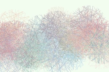 Soyut kavramsal geometrik dağınık rasgele hattı daireler desen. Web sayfası, grafik tasarım, katalog, doku veya arka plan için iyi. Vektör çizim grafiği.