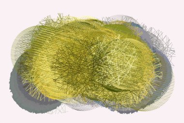 Soyut kavramsal geometrik dağınık rasgele hattı daireler desen. Web sayfası, grafik tasarım, katalog, doku veya arka plan için iyi. Vektör çizim grafiği.
