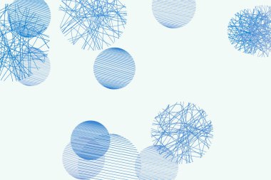 Web sayfası, grafik tasarım, katalog veya doku için kavramsal arka plan. Desen dağınık rasgele hattı çevrelerin. Vektör çizim grafiği.