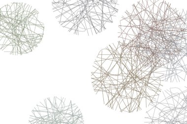 Soyut kavramsal geometrik dağınık rasgele hattı daireler desen. Web sayfası, grafik tasarım, katalog, doku veya arka plan için iyi. Vektör çizim grafiği.