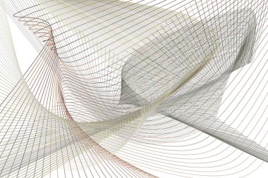 Çizgi ve eğri desen şekli ile soyut geometrik arka plan. Vektör çizim grafiği.