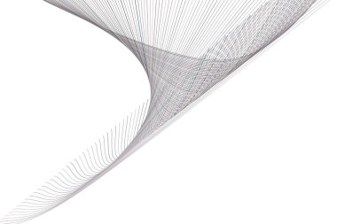 Soyut çizgi ve eğri geometrik desen generatif sanat arka planını renklendirin. Vektör çizim grafiği.