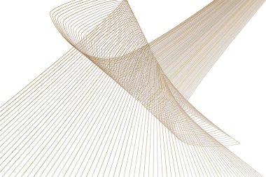 Soyut çizgi ve eğri geometrik desen generatif sanat arka planını renklendirin. Vektör çizim grafiği.