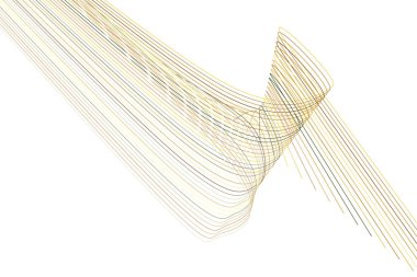 Renkli geometrik çizgi ve eğri desen soyut. Web sayfası, duvar kağıdı, grafik tasarım, katalog, doku veya arka plan için iyi. Vektör çizim grafiği.