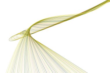 Soyut çizgi ve eğri geometrik desen, renkli ve sanatsal grafik tasarım, katalog, tekstil veya doku baskı ve arka plan için. Vektör çizim grafiği.