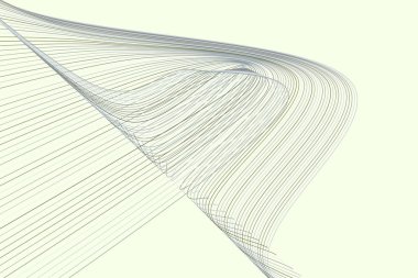 Çizgi ve eğri desen şekli ile soyut geometrik arka plan. Vektör çizim grafiği.