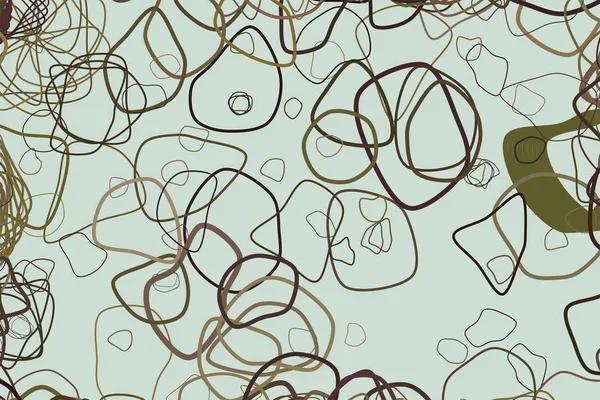 Художній Абстрактний Візерунок Випадковими Закругленими Формами Векторні Ілюстрації Графічні — стоковий вектор