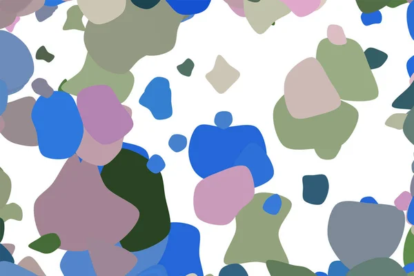 Soyut geometrik rasgele yuvarlak şekiller desen renkli. Web sayfası, duvar kağıdı, grafik tasarım, katalog, doku veya arka plan için iyi. Vektör çizim grafiği.