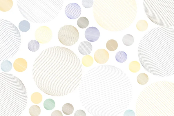 Dağınık rasgele hattı daireler, soyut geometrik arka plan deseni şeklinde. Vektör çizim grafiği.