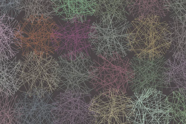지저분한 무작위 동그라미 패턴의 모양으로 추상적인 기하학적 일러스트 그래픽 — 스톡 벡터