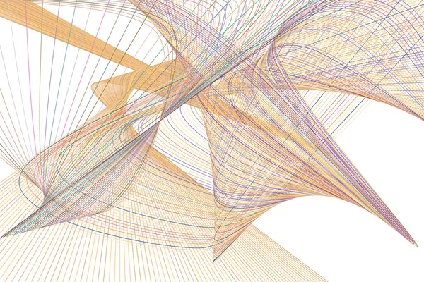Ligne Géométrique Abstraite Couleur Motif Courbe Bon Pour Page Web — Image vectorielle