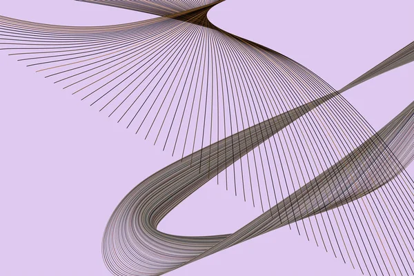 Ligne Artistique Courbe Fond Modèle Abstrait Illustration Vectorielle — Image vectorielle