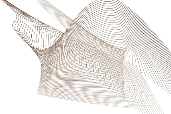 Abstracte Lijn Kromme Geometrische Patroon Kleurrijke Artistieke Voor Grafisch Ontwerp — Stockvector