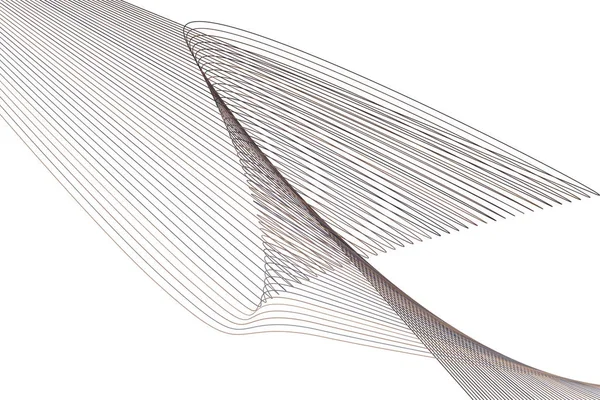 Soyut çizgi ve eğri geometrik desen generatif sanat arka planını renklendirin. Vektör çizim grafiği.