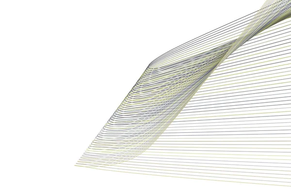 Colore Linea Astratta Modello Geometrico Curva Sfondo Arte Generativa Illustrazione — Vettoriale Stock