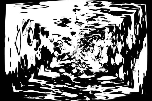 Abstract Black White Grunge Rough Retro Illustrations Background — Stock Photo, Image
