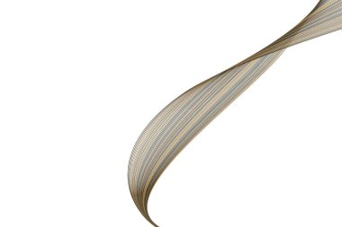 Çizgi ve eğri desen şekli ile soyut geometrik arka plan. Vektör çizim grafiği.