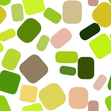 Sorunsuz soyut kavramsal geometrik yuvarlatılmış dikdörtgen desen. Web sayfası, grafik tasarım, katalog, doku veya arka plan için iyi. Vektör çizim grafiği.