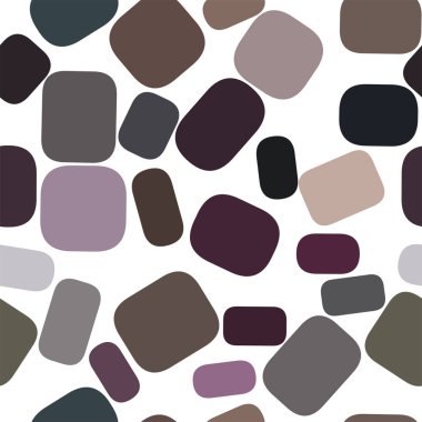 Kesintisiz geometrik arka plan şekli yuvarlatılmış dikdörtgen desen ile. Vektör çizim grafiği.