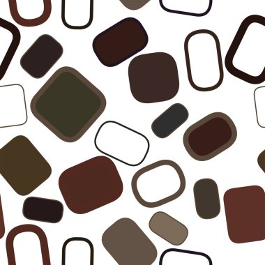 Sorunsuz sanatsal yuvarlatılmış dikdörtgen arka plan deseni soyut. Vektör çizim grafiği.