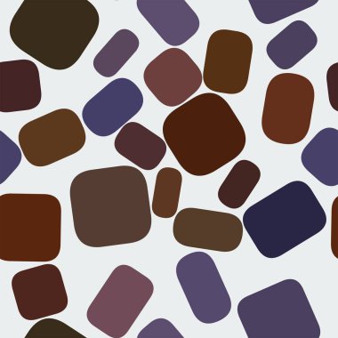 Sorunsuz soyut kavramsal geometrik yuvarlatılmış dikdörtgen desen. Web sayfası, grafik tasarım, katalog, doku veya arka plan için iyi. Vektör çizim grafiği.