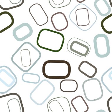 Kesintisiz geometrik arka plan şekli yuvarlatılmış dikdörtgen desen ile. Vektör çizim grafiği.