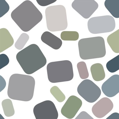 Sorunsuz kavramsal arka plan, web sayfası, grafik tasarım, katalog veya doku. Yuvarlatılmış dikdörtgen desen. Vektör çizim grafiği.