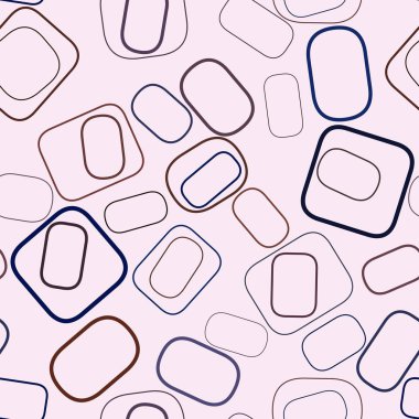 Sorunsuz soyut renkli geometrik yuvarlatılmış dikdörtgen desen. Web sayfası, duvar kağıdı, grafik tasarım, katalog, doku veya arka plan için iyi. Vektör çizim grafiği.