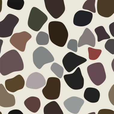 Yuvarlak şekiller, geometrik arka plan deseni sorunsuz şekli. Vektör çizim grafiği.