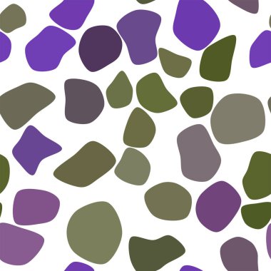 Sorunsuz sanatsal yuvarlak şekiller arka plan deseni soyut. Vektör çizim grafiği.