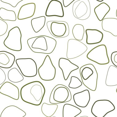 Sorunsuz kavramsal arka plan, web sayfası, grafik tasarım, katalog veya doku. Yuvarlak şekiller deseni. Vektör çizim grafiği.